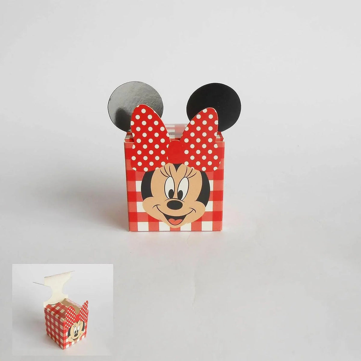 40 Pezzi Bomboniera Cubo Minnie Disney Rossa per Confetti - The King Luxury