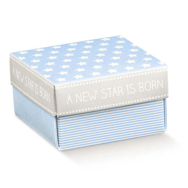 40 Pezzi Scatolina Fondo e Coperchio Azzurra 6x6x3,5 cm – Florentina Star - The King Luxury