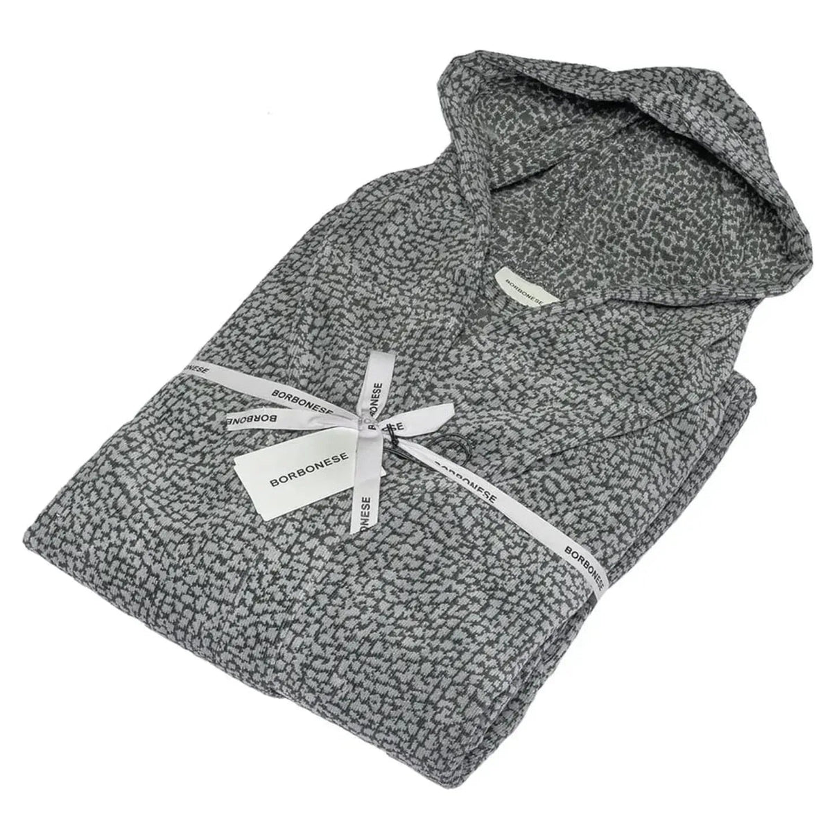 Accappatoio Borbonese Twist Op Spugna di Cotone - The King Luxury