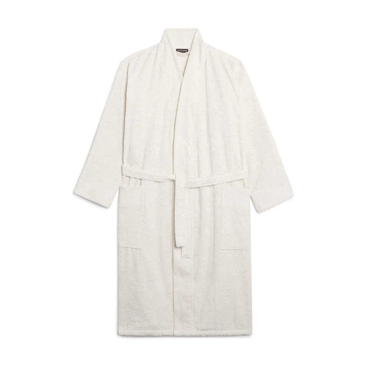 Accappatoio Logo XXL Roberto Cavalli Bianco Cotone - The King Luxury