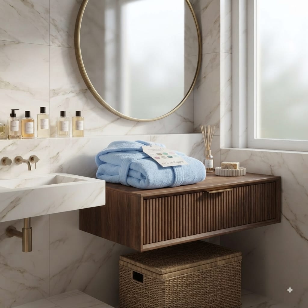 Accappatoio Milk And Honey Caledonia L Spugna di Cotone - The King Luxury
