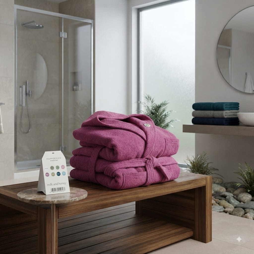 Accappatoio Milk And Honey Caledonia L Spugna di Cotone - The King Luxury