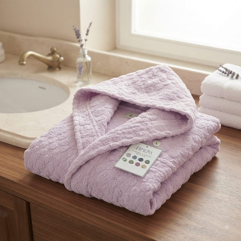 Accappatoio Papalina Jacquard Rue XXL Spugna di Cotone - The King Luxury