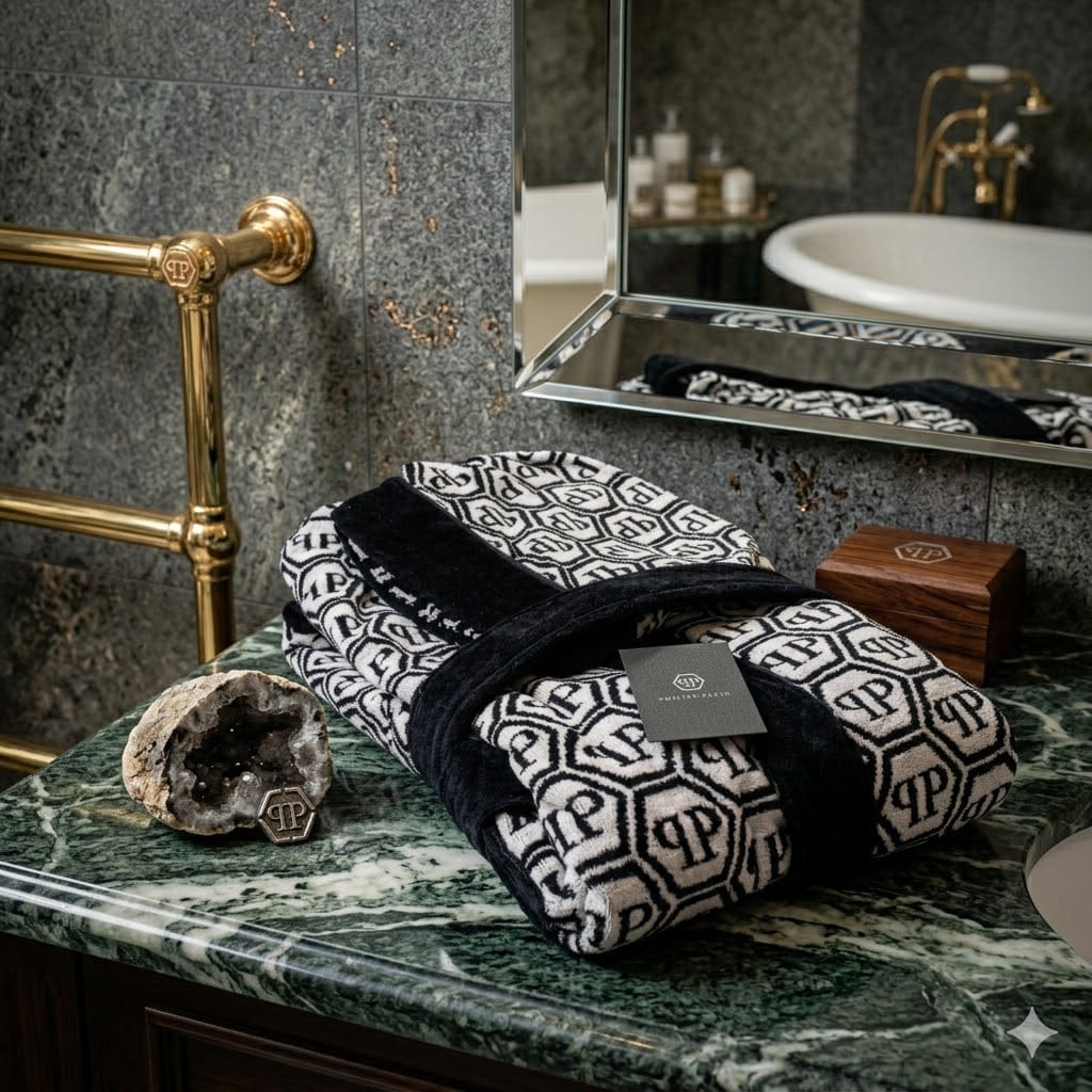 Accappatoio Philipp Plein Jungle L/XL Spugna di Cotone - The King Luxury