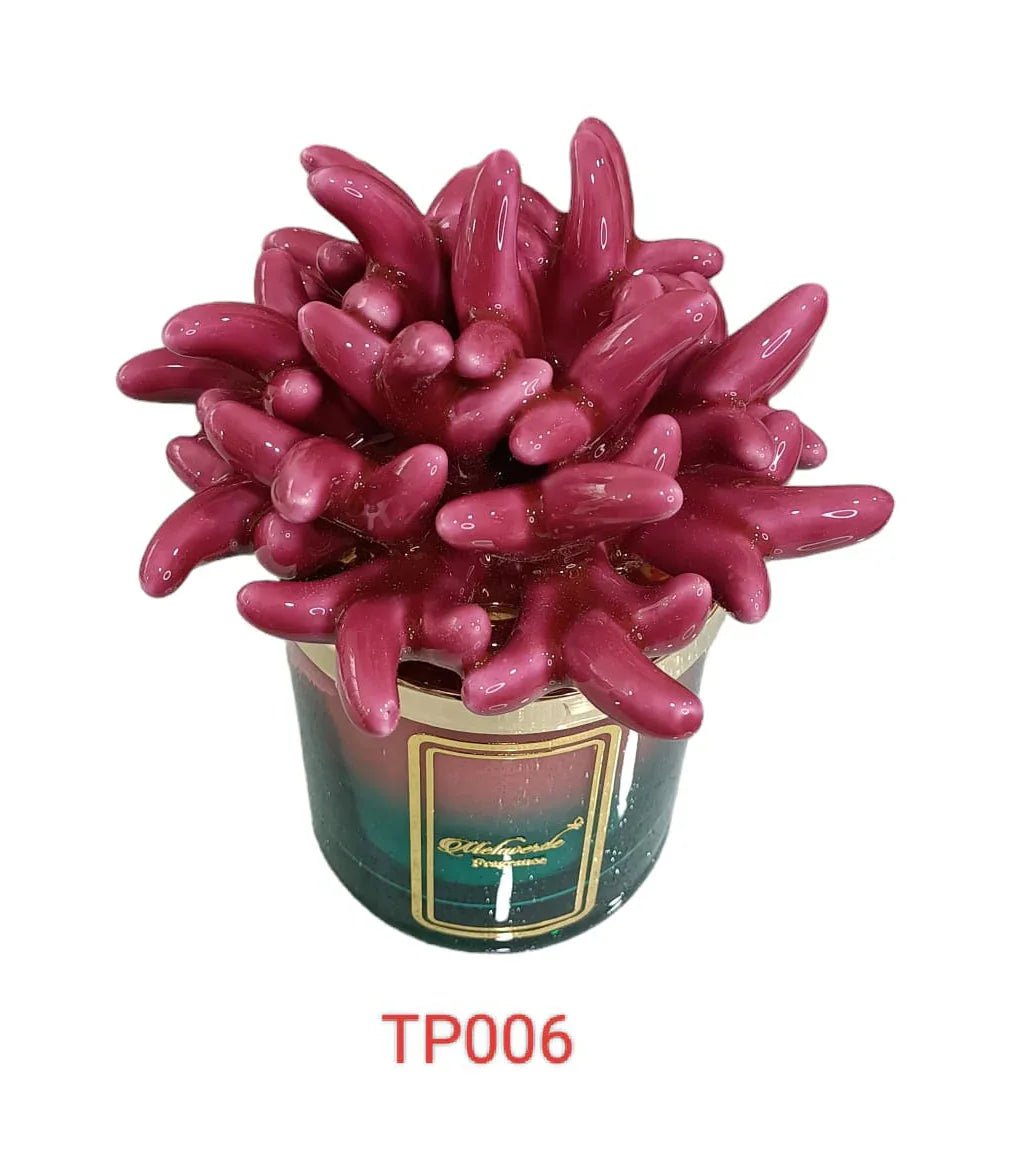 Candela Melaverde Tropicana Fucsia – Bomboniera in Porcellana - The King Luxury