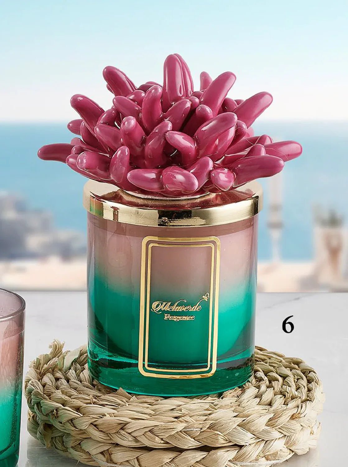 Candela Melaverde Tropicana Fucsia – Bomboniera in Porcellana - The King Luxury