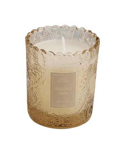 Candela Piccola Vetro Ambra Special Gifts Bomboniera - The King Luxury