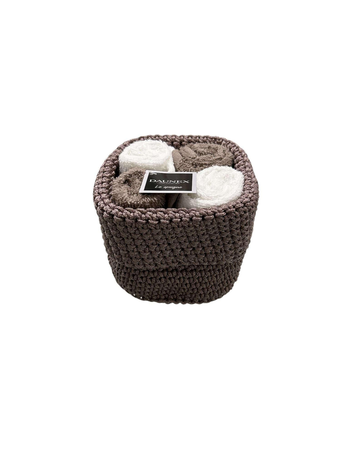 Cestino Lavette Daunex Uncinetto 30x30 con Cestino Elegante - The King Luxury