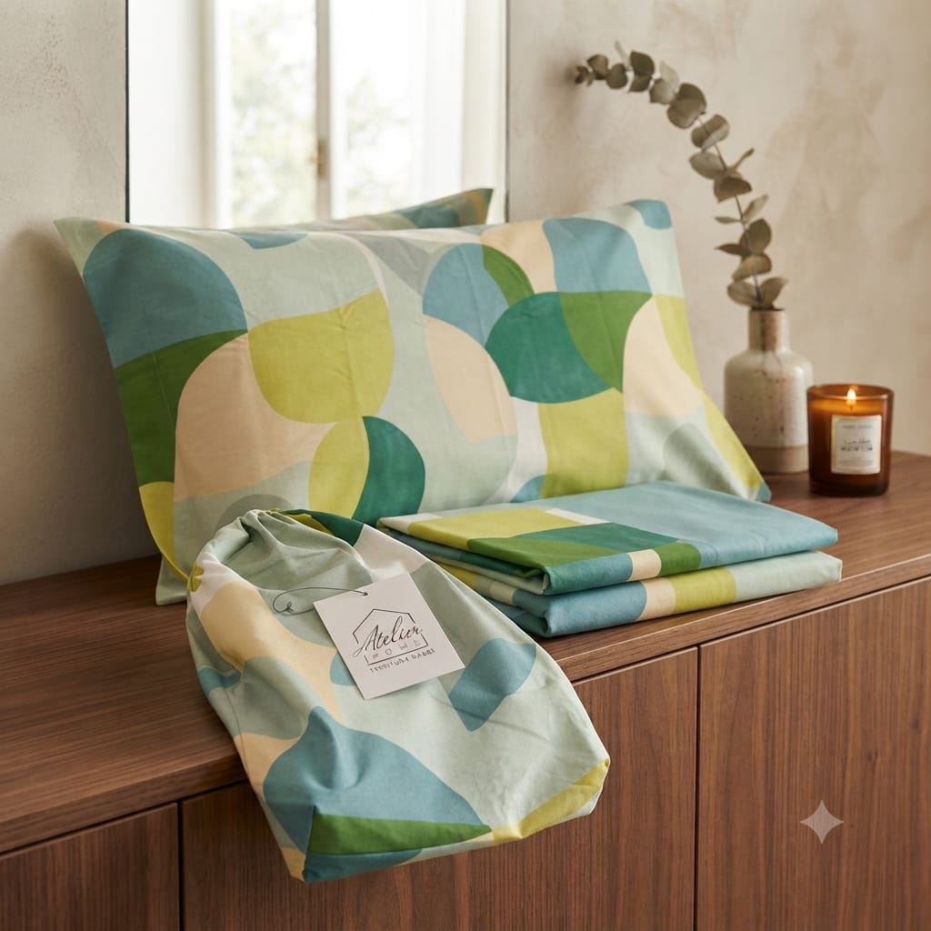 Completo Lenzuola Cotone Randi Atelier 29 Matrimoniale – Percalle - The King Luxury