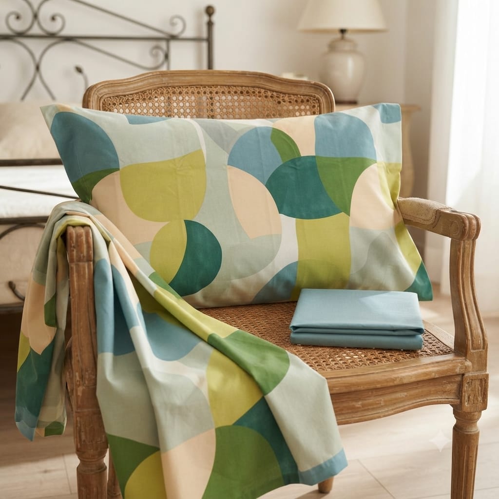 Completo Lenzuola Cotone Randi Atelier 29 Matrimoniale – Percalle - The King Luxury