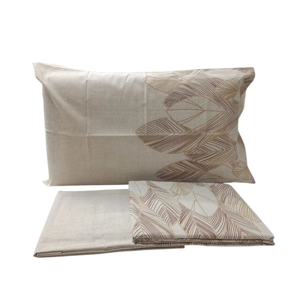 Completo Lenzuola Mae' Via Roma 60 Montreal Matrimoniale Percalle di Cotone - The King Luxury