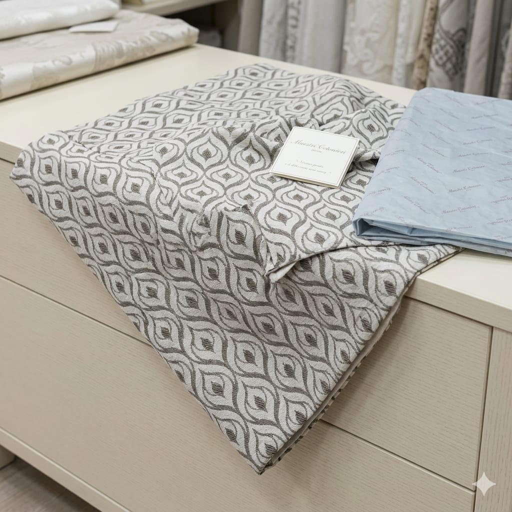 Copriletto Maestri Cotonieri Veria Matrimoniale Jacquard - The King Luxury