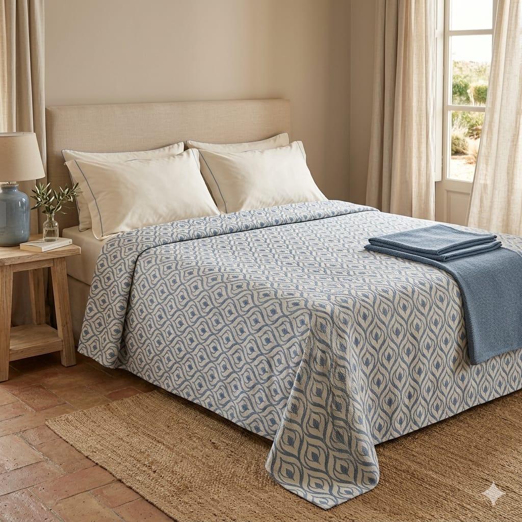 Copriletto Maestri Cotonieri Veria Matrimoniale Jacquard - The King Luxury