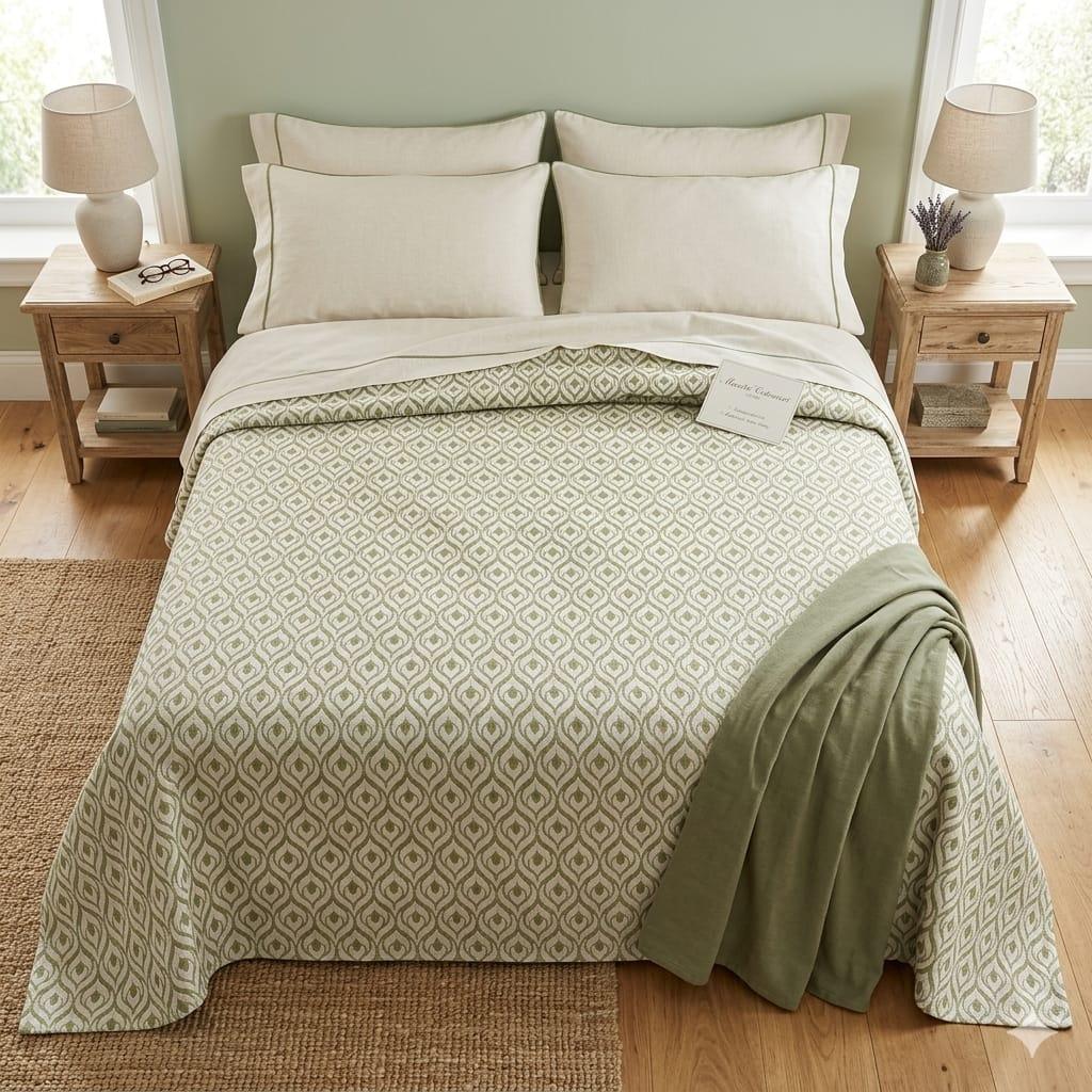 Copriletto Maestri Cotonieri Veria Matrimoniale Jacquard - The King Luxury