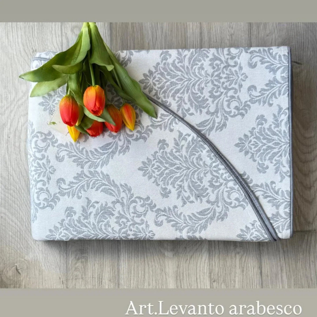 Copriletto Matrimoniale Alexander Tuscany Home Levanto Arabesco – Jacquard 260x260 cm - The King Luxury