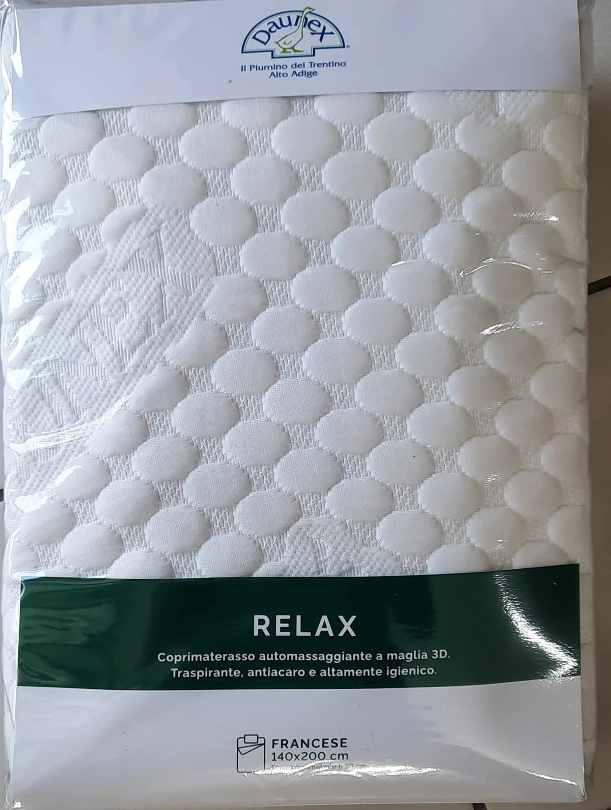 Coprimaterasso Daunex Relax Francese 140x200 + 30 cm - The King Luxury