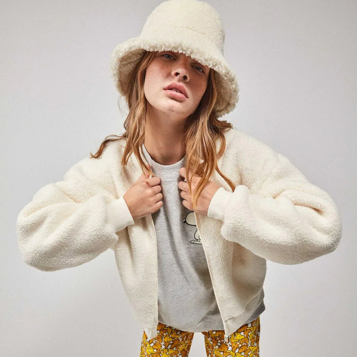 Giacca Bomber Donna Gisela 2/20216U in Montone Sintetico - The King Luxury