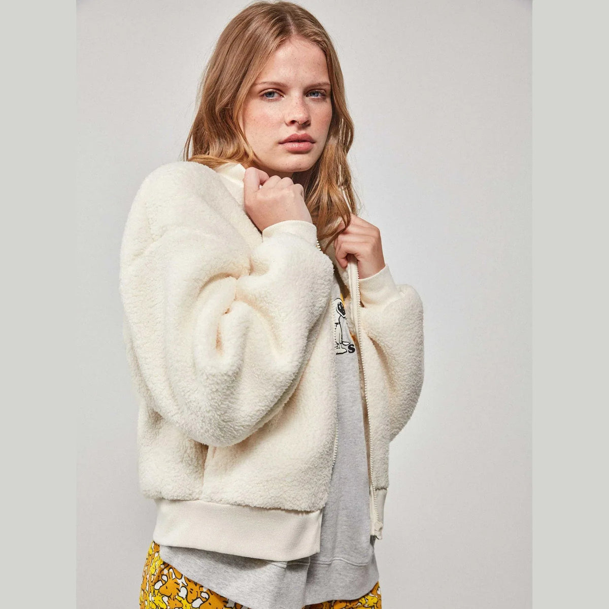 Giacca Bomber Donna Gisela 2/20216U in Montone Sintetico - The King Luxury