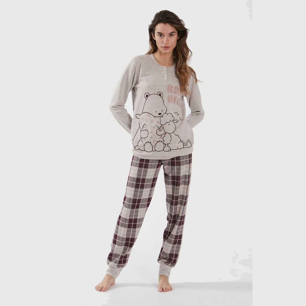 Pigiama Autunno/Inverno Donna Happy People Happy nights - The King Luxury