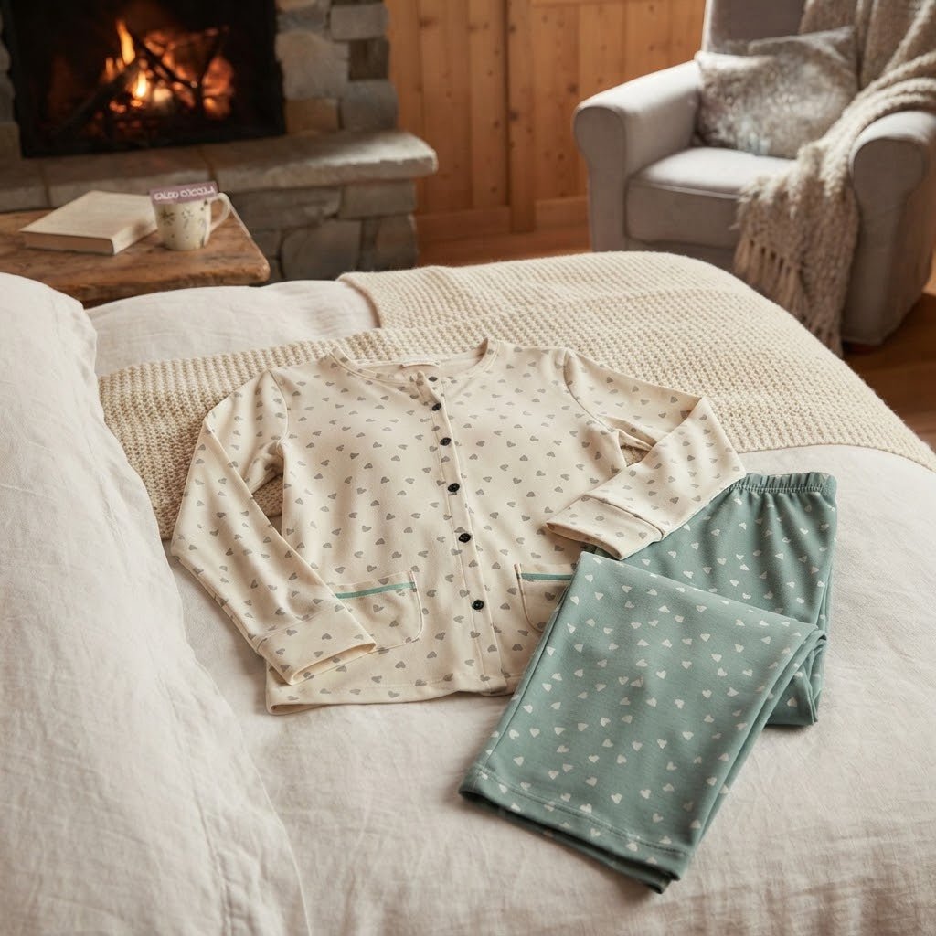 Pigiama Autunno/Inverno Donna Karel SK1053PLDA M 100% CO - The King Luxury