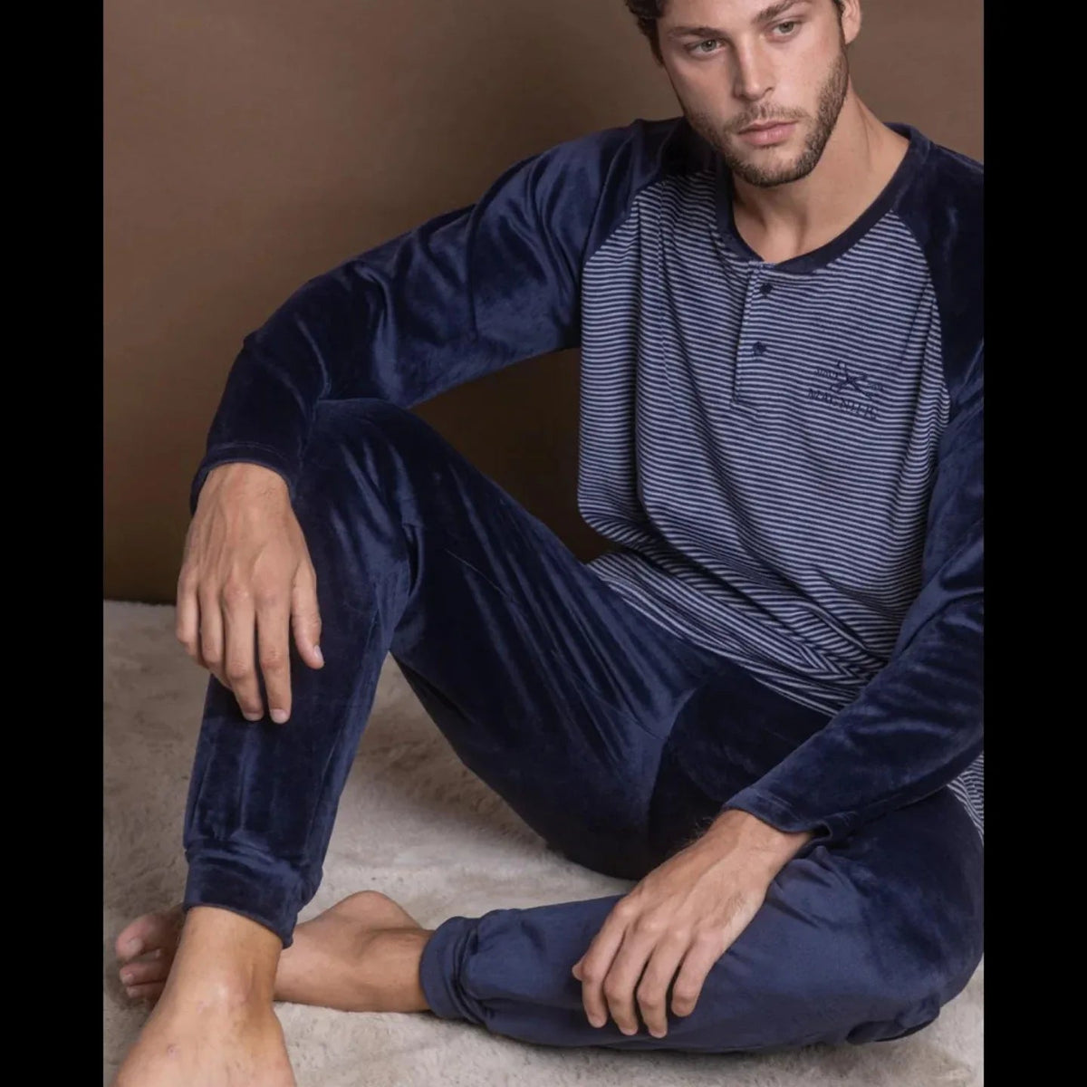 Pigiama Autunno/Inverno Uomo Admas 62767 – Velluto Morbido Serafino - The King Luxury