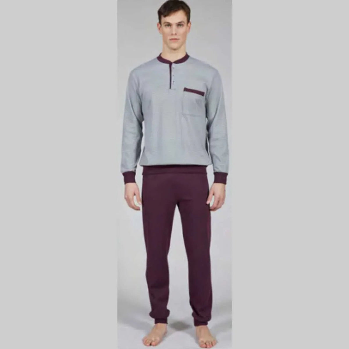 Pigiama Autunno/Inverno Uomo Bipbip 7150 100% Cotone Pettinato - The King Luxury