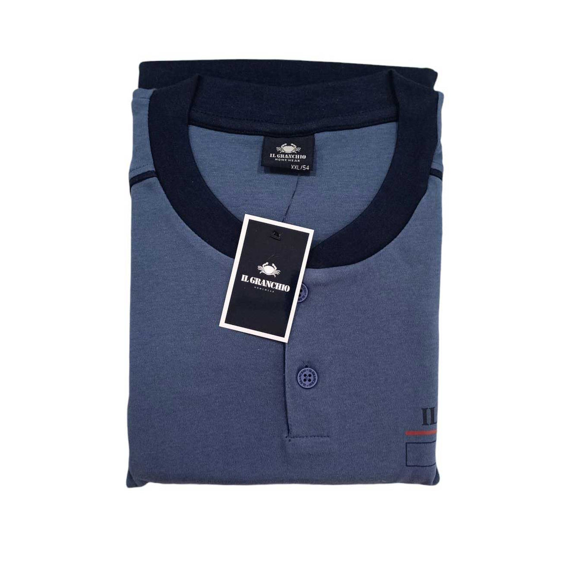 Pigiama Autunno/Inverno Uomo Il Granchio GP2066 48 Cotone interlock - The King Luxury