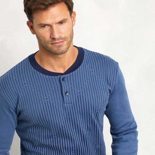 Pigiama Autunno/Inverno Uomo Il Granchio GP2069 Cotone interlock - The King Luxury