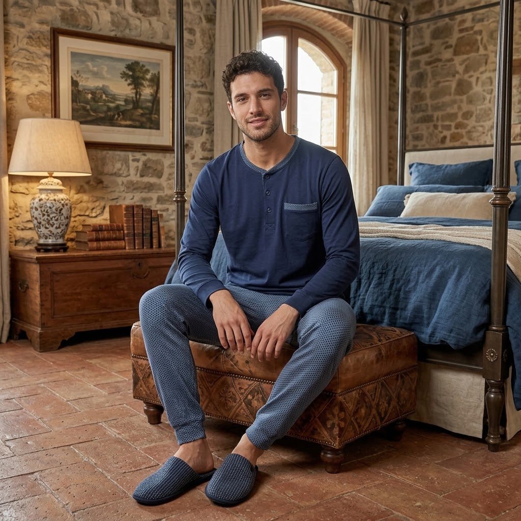 Pigiama Autunno/Inverno Uomo Karel SK1206PLU - The King Luxury