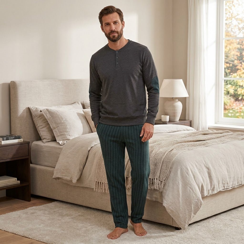 Pigiama Autunno/Inverno Uomo Karel SK1350PLU - The King Luxury