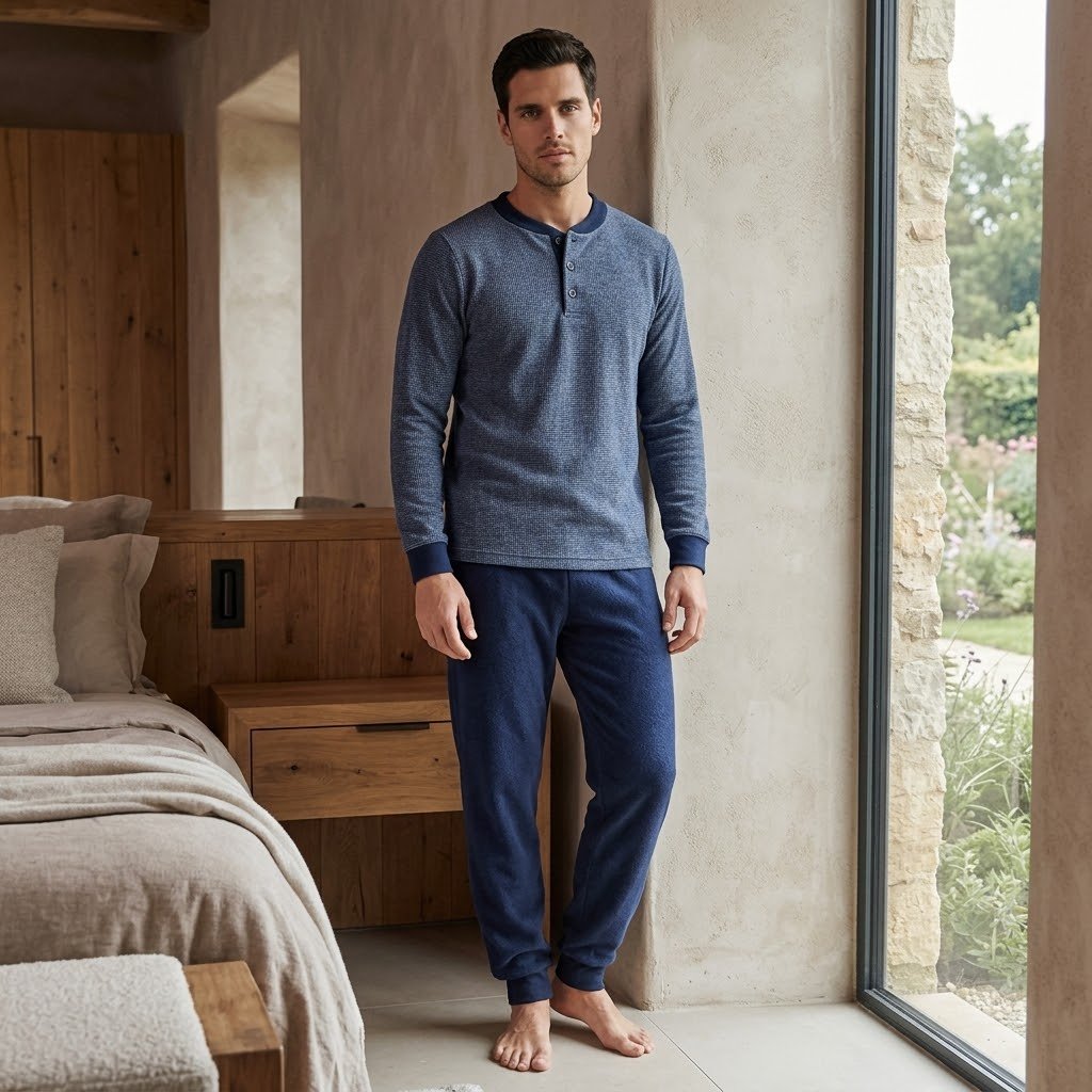 Pigiama Autunno/Inverno Uomo Karel SK1361PLU - The King Luxury