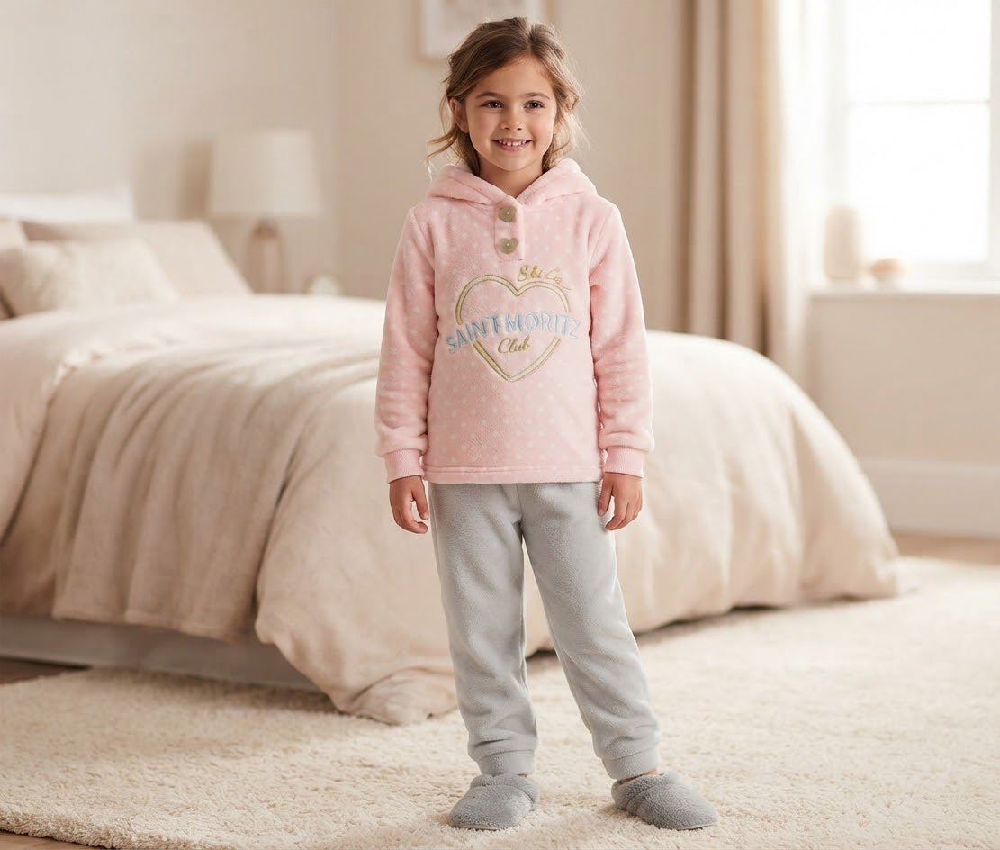 Pigiama Bimba Autunno/Inverno Irge IK237 7/8 anni 100% CO - The King Luxury
