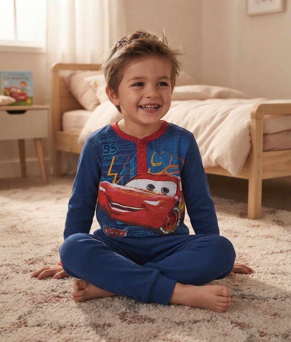 Pigiama Bimbo Autunno/Inverno Disney Cars 4 anni 100% CO - The King Luxury