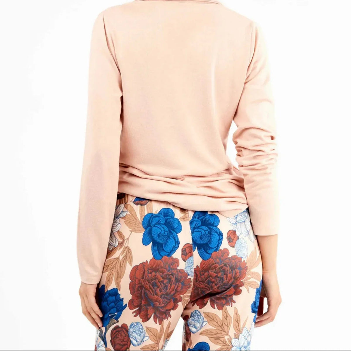 Pigiama Donna Autunno/Inverno Gisela 2/20304S – Set Maglia Morbida con Stampa Floreale - The King Luxury
