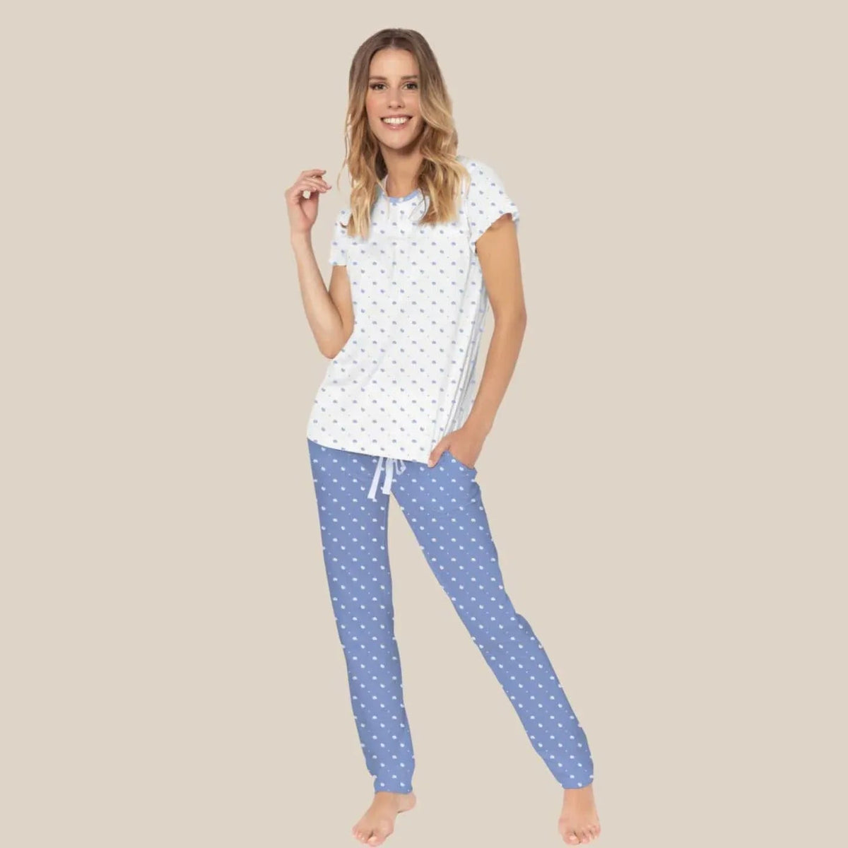 Pigiama Primavera/Estate Donna Milk And Honey Sea Shell L Cotone - The King Luxury