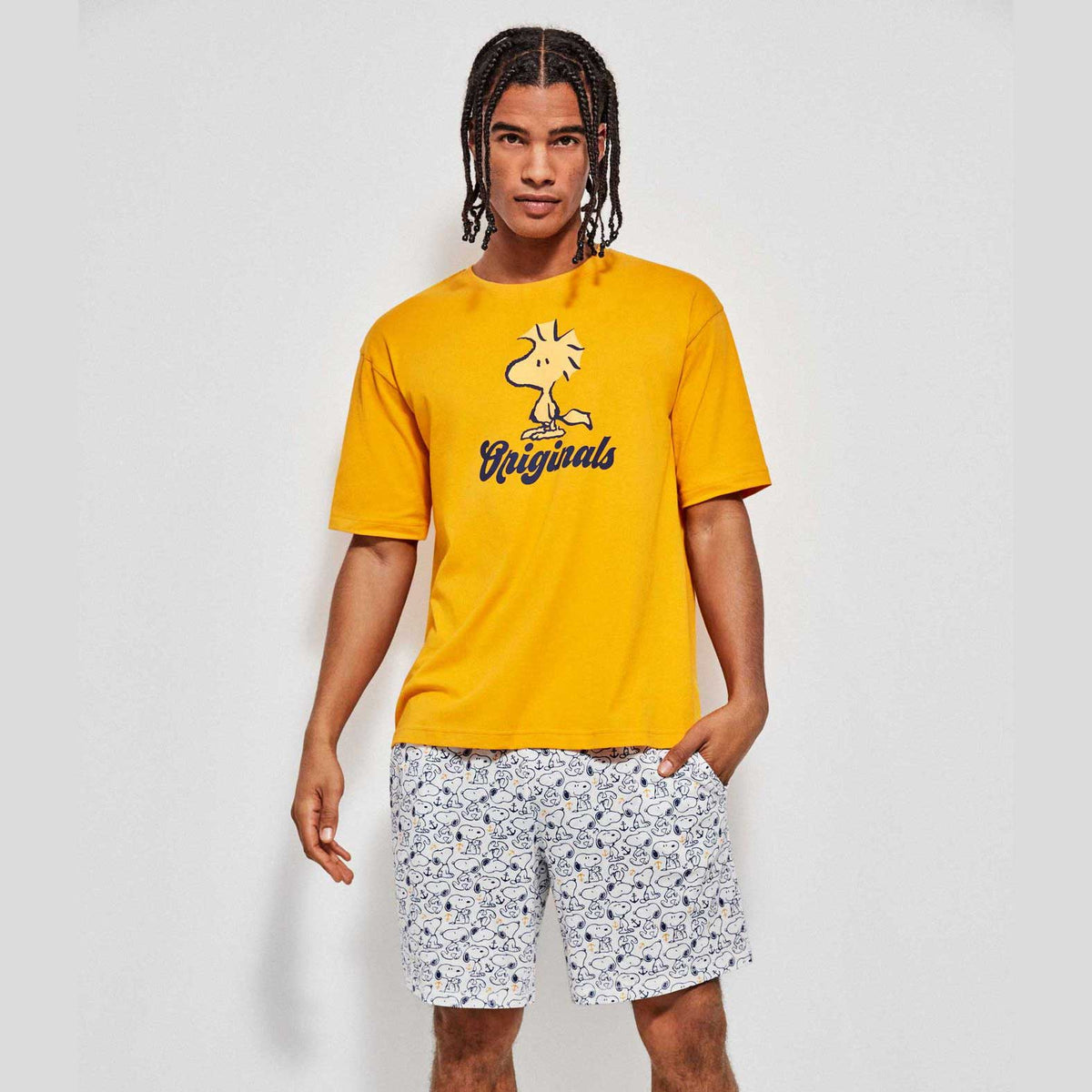 Pigiama Primavera/Estate Uomo Gisela Amarillo - The King Luxury