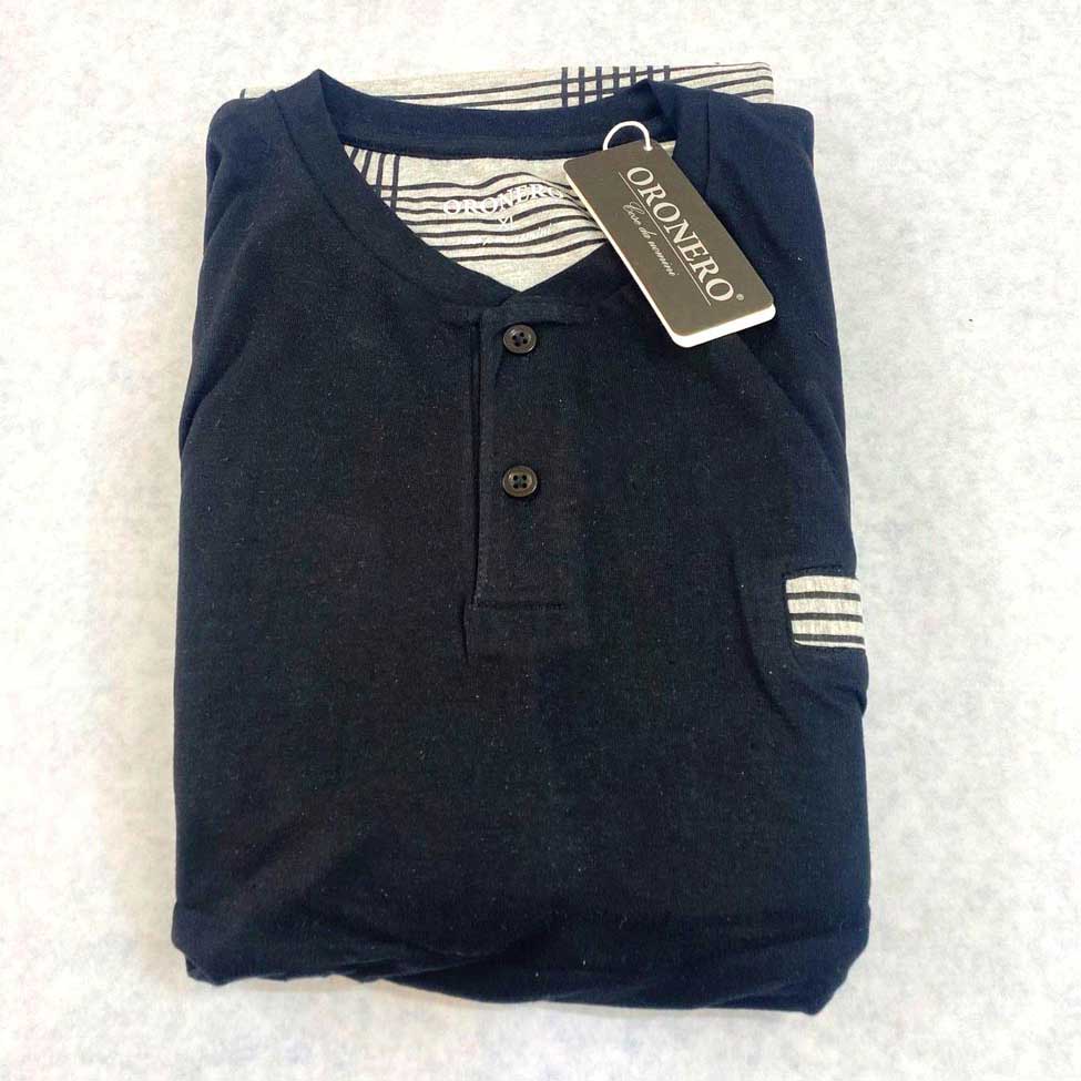 Pigiama Primavera/Estate Uomo Oronero OU1011 M Cotone - The King Luxury