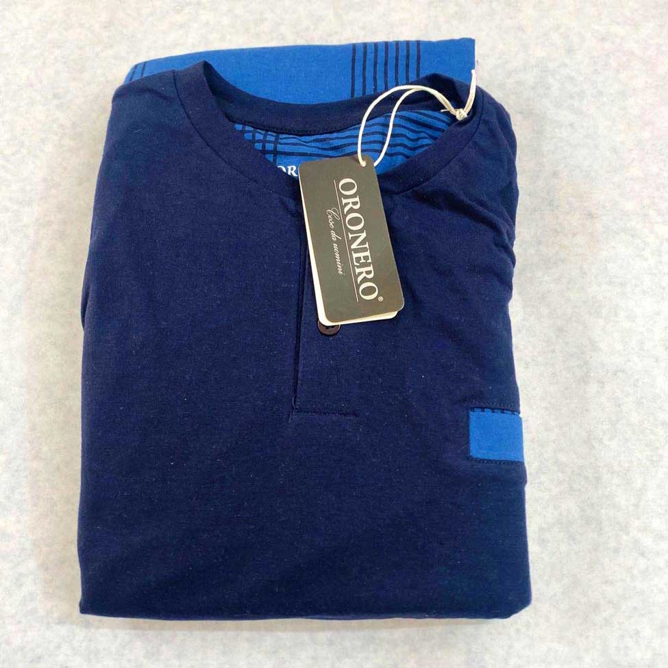 Pigiama Primavera/Estate Uomo Oronero OU1011 M Cotone - The King Luxury