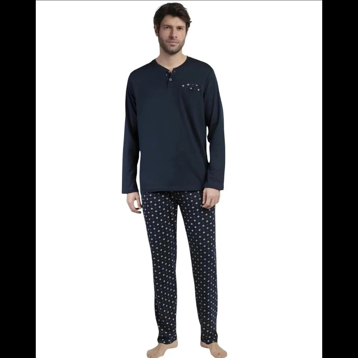 Pigiama Uomo Admas 63771 – Autunno/Inverno – Caldo Cotone e Stile Elegante - The King Luxury