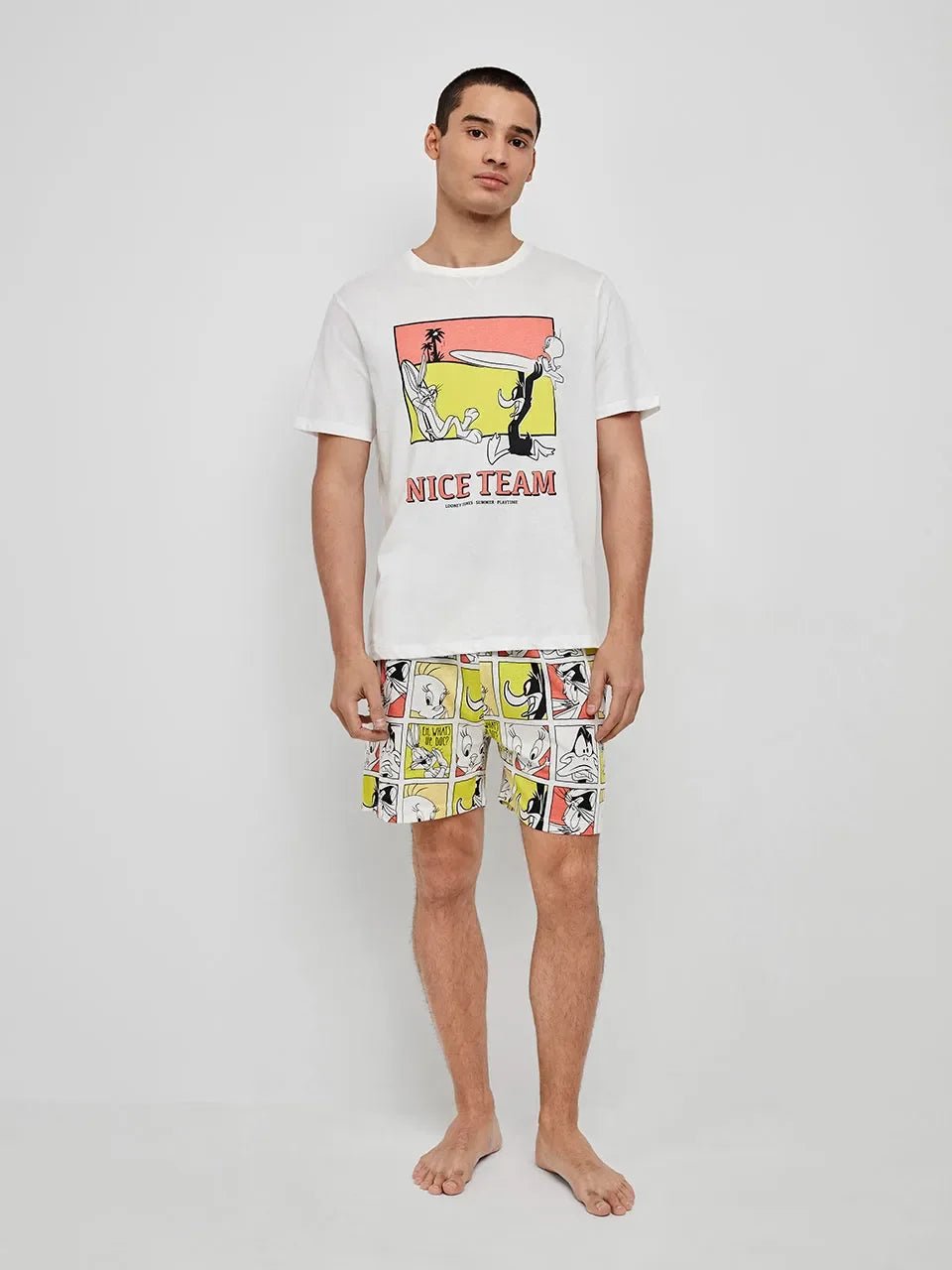 Pigiama Uomo Gisela Primavera/Estate 2/20276S Corto Looney Tunes - The King Luxury