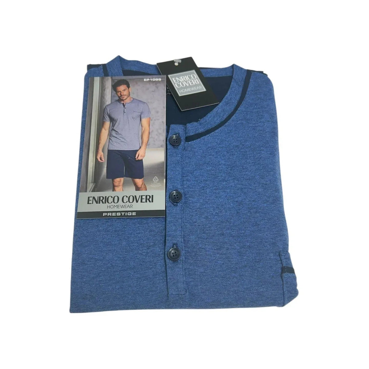 Pigiama Uomo Primavera/Estate Enrico Coveri EP1099 Cotone - The King Luxury