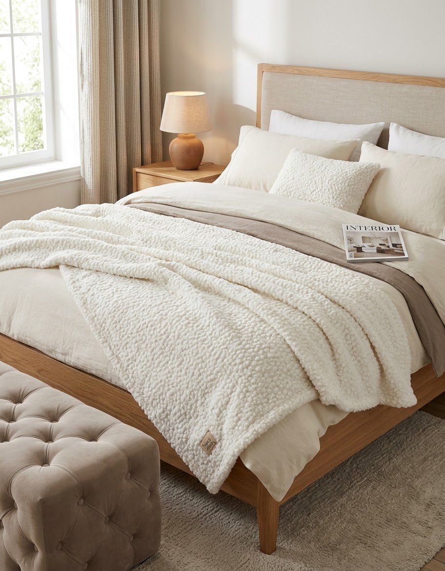 Plaid Francy Teddy 200 x 220 cm - The King Luxury