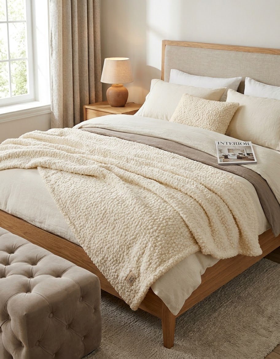Plaid Francy Teddy 200 x 220 cm - The King Luxury