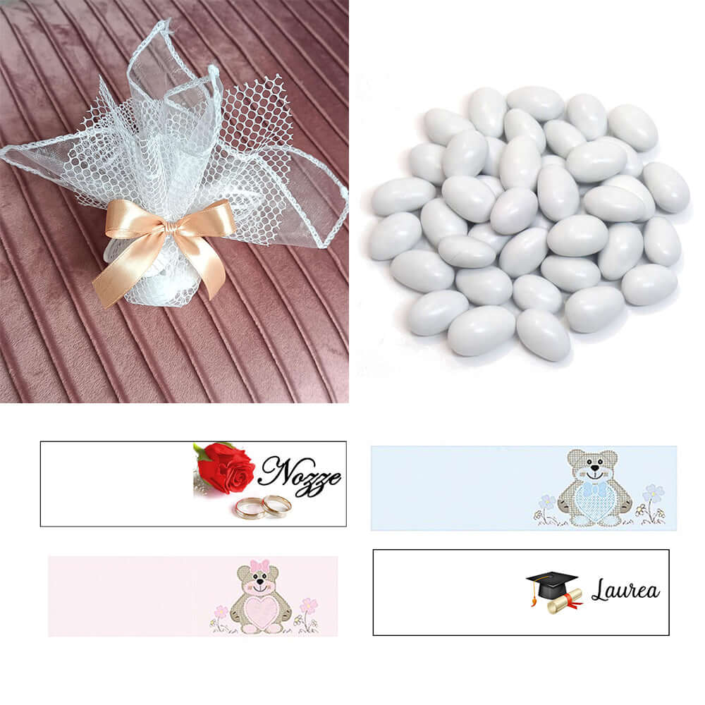 Portaconfetti + 5 Confetti + Bigliettino Auguri - The King Luxury