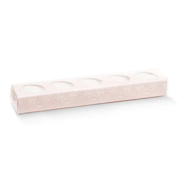 Scatolina Nascita Bimba Astuccio Florentina Chantilly Rosa - The King Luxury