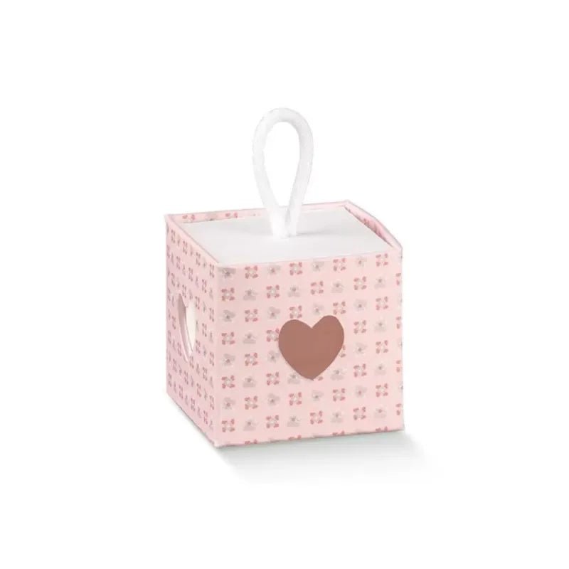 Scatolina Nascita Bimba Florentina Bloom Rosa - The King Luxury