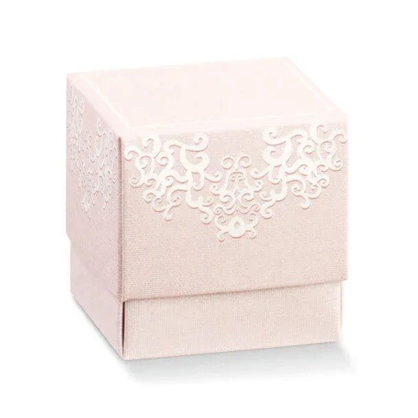 Scatolina Nascita Bimba Florentina Chantilly Rosa - The King Luxury
