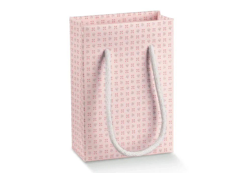 Scatolina Nascita Bimba Shopper Florentina Bloom Rosa - The King Luxury