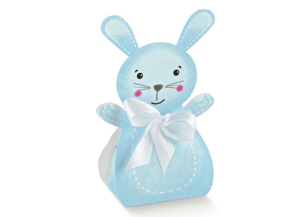 Scatolina Nascita Bimbo Coniglio Florentina Celeste - The King Luxury