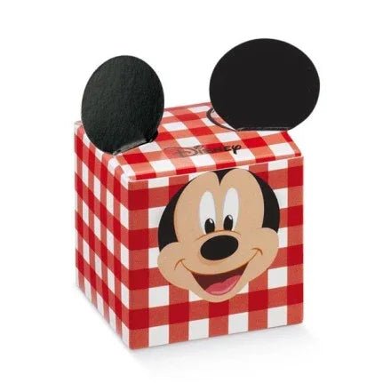 Scatolina Nascita Bimbo Cubo Disney Topolino Rosso - The King Luxury